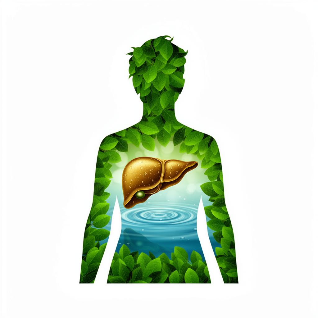 Holistic wellness and liver health represented through nature and vitality